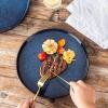 image:image18Piece Ceramic Dinnerware Set for 6 Vicrays Kitchen Dinnerware Set Dinner Plates Salad Plates Bowls Microwave Oven Dishwasher Safe Scratch Resistant Suitable for Home Party Restaurant