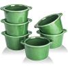 image:imageCreme Brulee Ramekins Ceramic Bowls  VICRAYS Mini Custard Cups 8 oz oven Safe Bowls Souffle Dishes for Baking Individual Casserole Dipping Sauce Set of 6 GreenGreen