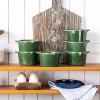 image:imageCreme Brulee Ramekins Ceramic Bowls  VICRAYS Mini Custard Cups 8 oz oven Safe Bowls Souffle Dishes for Baking Individual Casserole Dipping Sauce Set of 6 GreenGreen