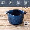 image:imageCreme Brulee Ramekins Ceramic Bowls  VICRAYS Mini Custard Cups 8 oz oven Safe Bowls Souffle Dishes for Baking Individual Casserole Dipping Sauce Set of 6 GreenBlue