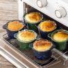 image:imageCreme Brulee Ramekins Ceramic Bowls  VICRAYS Mini Custard Cups 8 oz oven Safe Bowls Souffle Dishes for Baking Individual Casserole Dipping Sauce Set of 6 GreenBlue
