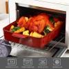 image:imageVICRAYS Ceramic Bakeware Set Porcelain Rectangular Baking Dish Baking Pan Lasagna Pans Casserole Dish Set for Cooking Kitchen Cake Dinner Banquet and Daily Use 3 PCS 15 x 85 Inches RedCherry Red