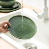image:imageVicrays Ceramic 12 Pieces Dinnerware Set  Dinner Plates Salad Plates Cereal Bowls Set Service for 4  Scratch Resistant Microwave Oven Dishwasher Safe  Cherry RedGreen