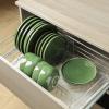image:imageVicrays Ceramic 12 Pieces Dinnerware Set  Dinner Plates Salad Plates Cereal Bowls Set Service for 4  Scratch Resistant Microwave Oven Dishwasher Safe  Cherry RedGreen