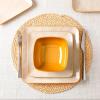 image:imageVicrays Ceramic 18 Pieces Square Dinnerware Set  Dinner Plates Salad Plates Cereal Bowls Set Service for 6  Scratch Resistant Microwave Oven Dishwasher Safe  GreenBeige