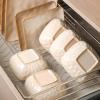 image:imageVicrays Ceramic 18 Pieces Square Dinnerware Set  Dinner Plates Salad Plates Cereal Bowls Set Service for 6  Scratch Resistant Microwave Oven Dishwasher Safe  GreenBeige
