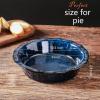 image:imageVicrays Ceramic Pie Pan  9 Inch Round Fluted and Deep Pie Dish for Tart Pizza Quiche Pot Pies Cake  Reactive Glaze GreenBlue
