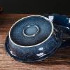 image:imageVicrays Ceramic Pie Pan  9 Inch Round Fluted and Deep Pie Dish for Tart Pizza Quiche Pot Pies Cake  Reactive Glaze GreenBlue