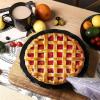 image:imageVicrays Ceramic Pie Pan  9 Inch Round Fluted and Deep Pie Dish for Tart Pizza Quiche Pot Pies Cake  Reactive Glaze GreenBright Black