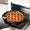 image:imageVicrays Ceramic Pie Pan  9 Inch Round Fluted and Deep Pie Dish for Tart Pizza Quiche Pot Pies Cake  Reactive Glaze GreenBright Black