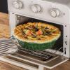 image:imageVicrays Ceramic Pie Pan  9 Inch Round Fluted and Deep Pie Dish for Tart Pizza Quiche Pot Pies Cake  Reactive Glaze GreenGreen