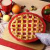 image:imageVicrays Ceramic Pie Pan  9 Inch Round Fluted and Deep Pie Dish for Tart Pizza Quiche Pot Pies Cake  Reactive Glaze GreenScarlet Red