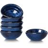 image:imagevicrays Ceramic Dipping Sauce Bowls  Small Charcuterie Dip Cups Cooking Prep Condiment Oil Dish Mini Tapas Plates for Soy Sushi Salsas Wasabi Appetizer Dessert  Set of 6 RedBlue