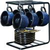 image:imagevicrays Ceramic Espresso Coffee Cups Set 4 oz Porcelain Espresso Cups with Saucers Spoons and Metal Stand for Tea Cafe Cappuccino Latte  Set of 6  BlueBlue