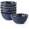 image:imagevicrays Ceramic Small Dessert Bowls Set  10 oz Set of 6 Microwave Oven and Dishwasher Safe for Rice Ice Cream Soup Snacks Cereal Side Dishes Kitchen Bowls Set Starry BlueBlue