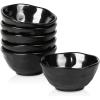 image:imagevicrays Ceramic Small Dessert Bowls Set  10 oz Set of 6 Microwave Oven and Dishwasher Safe for Rice Ice Cream Soup Snacks Cereal Side Dishes Kitchen Bowls Set Starry BlueBright Black