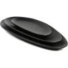 image:imagevicrays Large Oval Serving Platters 161410 Porcelain Serving Platters for Party BBQStackable Serving Trays Serving Plates for Appetizers Sushi Restaurant Dessert Set of 3 RedBlack