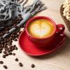 image:imagevicrays 65 oz Cappuccino Cups with Saucers Set of 4 Ceramic Coffee Cup for Au Lait Double shot Latte Cafe Mocha Tea Starry BlueScarlet Red