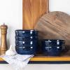 image:imagevicrays Ceramic Cereal Bowls  26 Ounce Porcelain Soup Salad Rice Dessert Cream Set  Chip Resistant Dishwasher Microwave Safe  Set of 6 BlueBlue