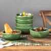 image:imagevicrays Ceramic Cereal Bowls  26 Ounce Porcelain Soup Salad Rice Dessert Cream Set  Chip Resistant Dishwasher Microwave Safe  Set of 6 BlueGreen