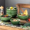 image:imagevicrays Ceramic Cereal Bowls  26 Ounce Porcelain Soup Salad Rice Dessert Cream Set  Chip Resistant Dishwasher Microwave Safe  Set of 6 BlueGreen