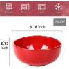 image:imagevicrays Ceramic Cereal Bowls  26 Ounce Porcelain Soup Salad Rice Dessert Cream Set  Chip Resistant Dishwasher Microwave Safe  Set of 6 BlueRed