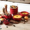 image:imagevicrays Ceramic Cereal Bowls  26 Ounce Porcelain Soup Salad Rice Dessert Cream Set  Chip Resistant Dishwasher Microwave Safe  Set of 6 BlueRed