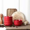 image:imagevicrays Ceramic Cereal Bowls  26 Ounce Porcelain Soup Salad Rice Dessert Cream Set  Chip Resistant Dishwasher Microwave Safe  Set of 6 BlueRed