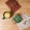 image:imagevicrays Ceramic Coffee Mug Set  18 Ounce Large Stoneware Mug for Men Women  Unique Glazed Porcelain Mugs with Handle for Coffee Latte Tea Milk Cocoa  Set of 4 GreenGreen