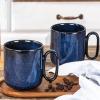 image:imagevicrays Ceramic Coffee Mug Set  18 Ounce Large Stoneware Mug for Men Women  Unique Glazed Porcelain Mugs with Handle for Coffee Latte Tea Milk Cocoa  Set of 4 GreenStarry Blue