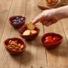 image:imagevicrays Ceramic Dipping Sauce Bowls  Small Charcuterie Dip Cups Cooking Prep Condiment Oil Dish Mini Tapas Plates for Soy Sushi Salsas Wasabi Appetizer Dessert  Set of 6 RedCherry Red