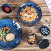 image:imagevicrays Ceramic Dipping Sauce Bowls  Small Charcuterie Dip Cups Cooking Prep Condiment Oil Dish Mini Tapas Plates for Soy Sushi Salsas Wasabi Appetizer Dessert  Set of 6 RedBlue