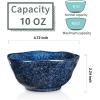 image:imagevicrays Ceramic Small Dessert Bowls Set  10 oz Set of 6 Microwave Oven and Dishwasher Safe for Rice Ice Cream Soup Snacks Cereal Side Dishes Kitchen Bowls Set Starry BlueBlue