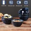 image:imagevicrays Ceramic Small Dessert Bowls Set  10 oz Set of 6 Microwave Oven and Dishwasher Safe for Rice Ice Cream Soup Snacks Cereal Side Dishes Kitchen Bowls Set Starry BlueBlue