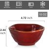 image:imagevicrays Ceramic Small Dessert Bowls Set  10 oz Set of 6 Microwave Oven and Dishwasher Safe for Rice Ice Cream Soup Snacks Cereal Side Dishes Kitchen Bowls Set Starry BlueCherry Red