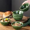 image:imagevicrays Ceramic Small Dessert Bowls Set  10 oz Set of 6 Microwave Oven and Dishwasher Safe for Rice Ice Cream Soup Snacks Cereal Side Dishes Kitchen Bowls Set Starry BlueGreen