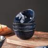 image:imagevicrays Ceramic Small Dessert Bowls Set  10 oz Set of 6 Microwave Oven and Dishwasher Safe for Rice Ice Cream Soup Snacks Cereal Side Dishes Kitchen Bowls Set Starry BlueBlue