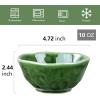 image:imagevicrays Ceramic Small Dessert Bowls Set  10 oz Set of 6 Microwave Oven and Dishwasher Safe for Rice Ice Cream Soup Snacks Cereal Side Dishes Kitchen Bowls Set Starry BlueGreen