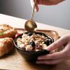 image:imagevicrays Ceramic Small Dessert Bowls Set  10 oz Set of 6 Microwave Oven and Dishwasher Safe for Rice Ice Cream Soup Snacks Cereal Side Dishes Kitchen Bowls Set Starry BlueBright Black