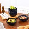 image:imagevicrays Ceramic Square Bowls Set  24 Ounce Soup Dessert Snack Bowls Stoneware Fluted Bowls Set for Kitchen Serving Chip Resistant Dishwasher Microwave Safe Set of 6 GreenStarry Blue