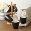 image:imagevicrays Coffee Mug Set 12 Ounce Ceramic Mug for Men Women Unique Glazed Mugs with Handle for Coffee Tea Milk Cocoa Cereal  Set of 6 RedBlack with Golden