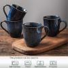 image:imagevicrays Coffee Mug Set 12 Ounce Ceramic Mug for Men Women Unique Glazed Mugs with Handle for Coffee Tea Milk Cocoa Cereal  Set of 6 RedBlue
