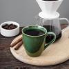 image:imagevicrays Coffee Mug Set 12 Ounce Ceramic Mug for Men Women Unique Glazed Mugs with Handle for Coffee Tea Milk Cocoa Cereal  Set of 6 RedGreen