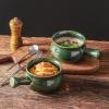 image:imagevicrays French Onion Soup Bowls With Handles 26 Ounce for Soup Chili Beef Stew Chip Resistant Dishwasher Microwave Safe Set of 4 RedGreen