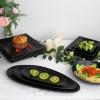 image:imagevicrays Large Oval Serving Platters 161410 Porcelain Serving Platters for Party BBQStackable Serving Trays Serving Plates for Appetizers Sushi Restaurant Dessert Set of 3 RedBlack