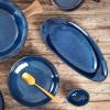 image:imagevicrays Large Oval Serving Platters 161410 Porcelain Serving Platters for Party BBQStackable Serving Trays Serving Plates for Appetizers Sushi Restaurant Dessert Set of 3 RedBlue