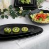 image:imagevicrays Large Oval Serving Platters 161410 Porcelain Serving Platters for Party BBQStackable Serving Trays Serving Plates for Appetizers Sushi Restaurant Dessert Set of 3 RedBlack