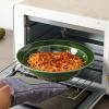 image:imagevicrays Wide Rim Soup Bowls  27oz Ceramic Pasta Plates Bowl Set of 4 for Gumbo Salad Spaghetti Dipping Bread Dishes Home Restaurant Use  Microwave Dishwasher Oven Safe  BlueGreen