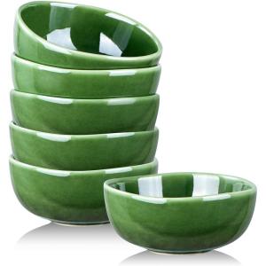 image:imagevicrays Ceramic Cereal Bowls  26 Ounce Porcelain Soup Salad Rice Dessert Cream Set  Chip Resistant Dishwasher Microwave Safe  Set of 6 BlueGreen