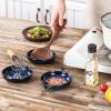 image:imageCeramic Spoon Ladle Rest Coffee  VICRAYS Kitchen Stove Spoon Holder Spatula Cooking Accessories Farmhouse Utensil Rest Stove Spatula Decor for Countertop  Dishwasher Safe 52 Inches Blue Set of 4